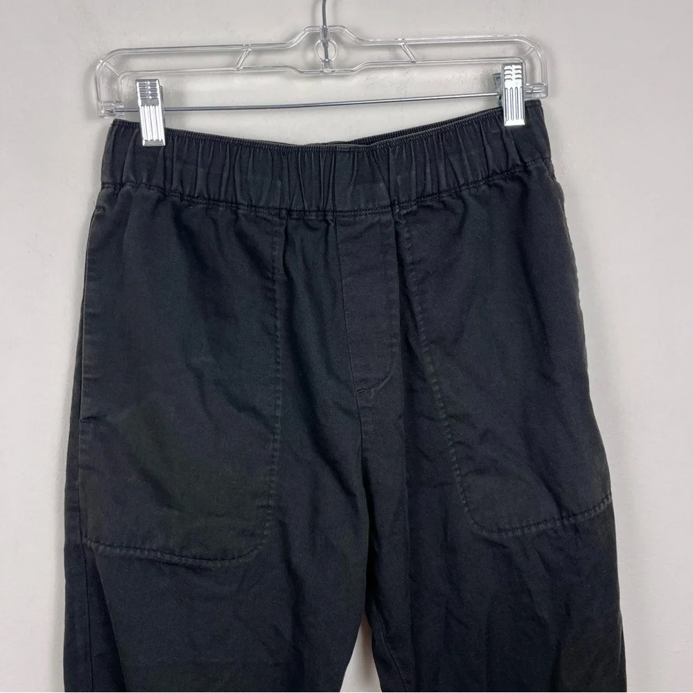 COS Women’s‎ Black Drawstring Slim Cotton Linen Pants Size XS
